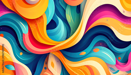 Collection colorful bold curved lines with loops isolated on white. Hand drawn bold grunge wavy and swirled brush strokes. Simple childish vector scribbles and squiggles. Creative trendy style design.