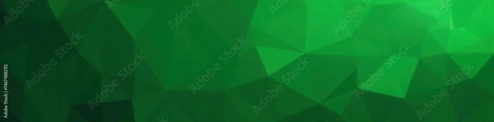 Obraz premium Dark green polygonal shapes, abstract geometric backdrop, background, abstract, arte