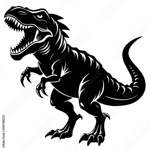tyrannosaurus rex dinosaur vector