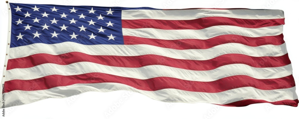 Obraz premium American Flag Waving in the Wind
