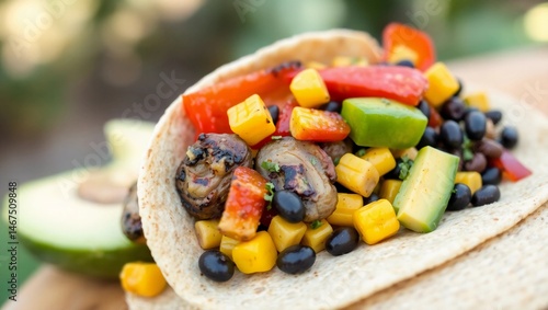 Taco Mexican Food Tortilla Beef Meat Dinner Street Cuisine
