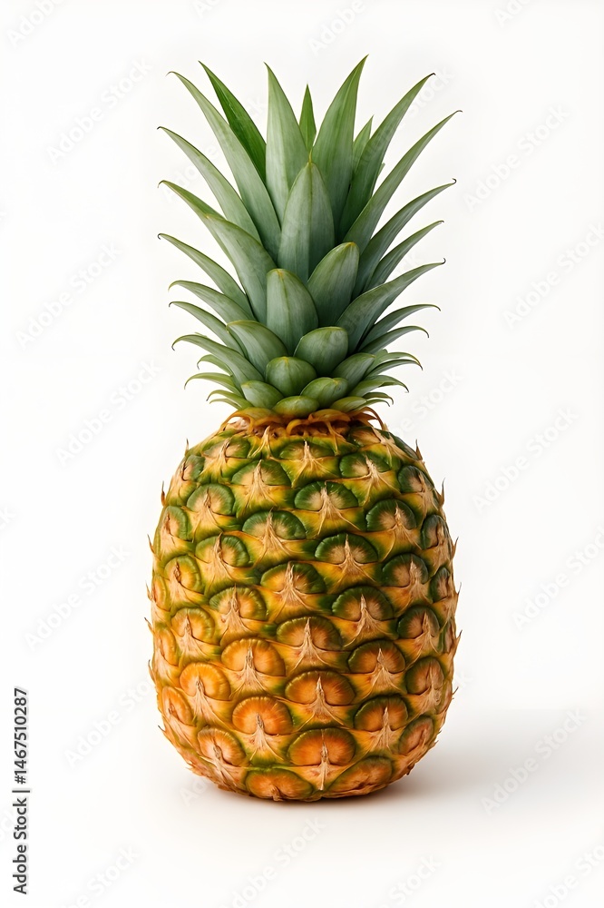 Fototapeta premium pineapple on white background