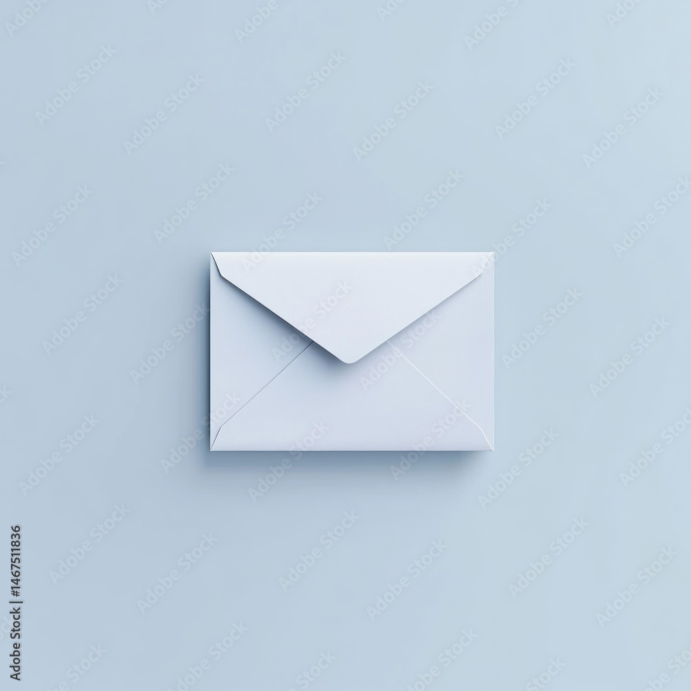 A simple, white envelope A simple, white envelope