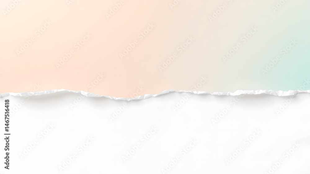 Obraz premium Torn Paper with Pastel Gradient Background for Design and Presentation