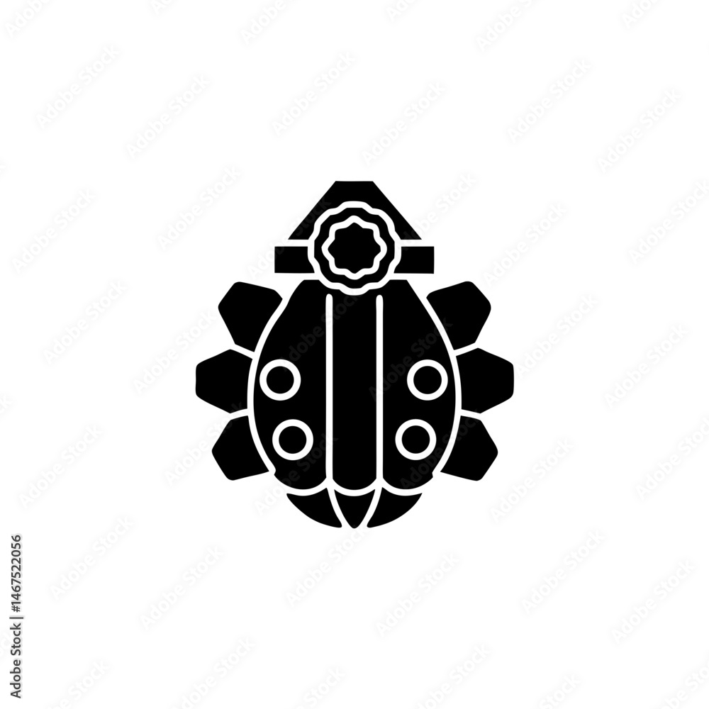 Fototapeta premium creative details grenade icon Vector Illustration 