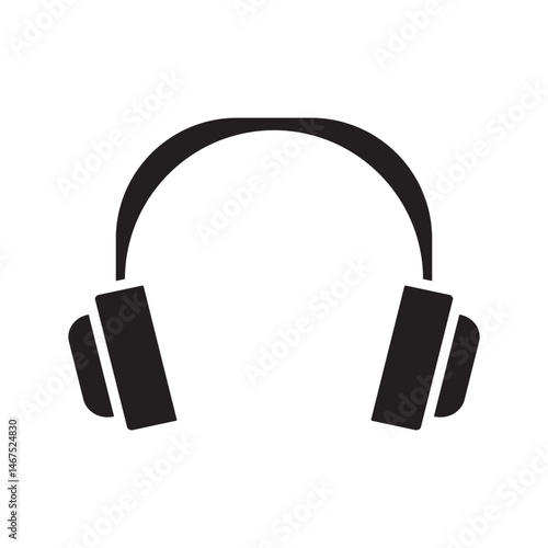 Headphones Vector Icon. Clean, Scalable Design for Apps and Branding.