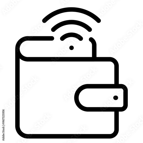 E-Wallet icon in vector illustration	
