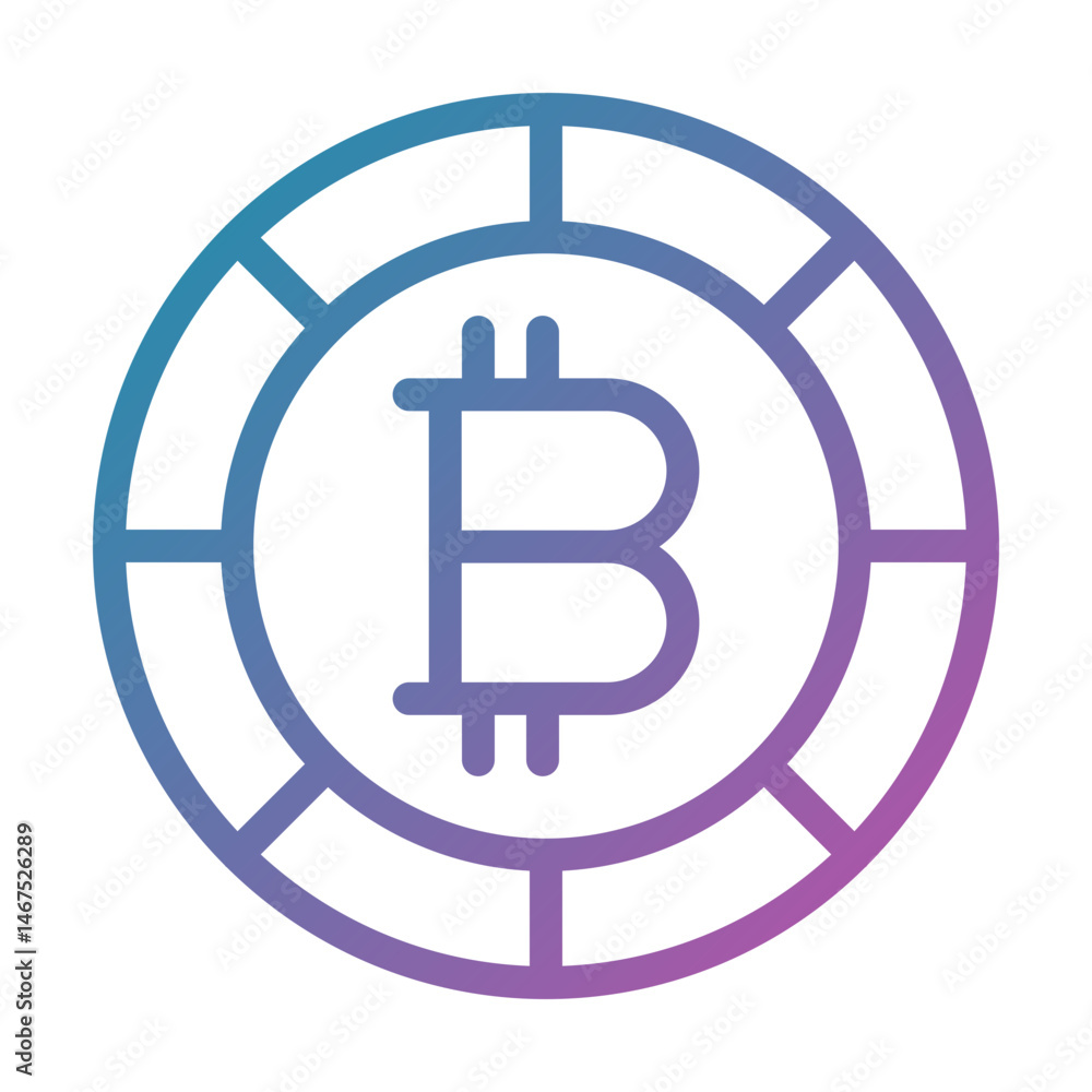 Cryptocurrency Bitcoin Icon Cryptocurrency Bitcoin Icon