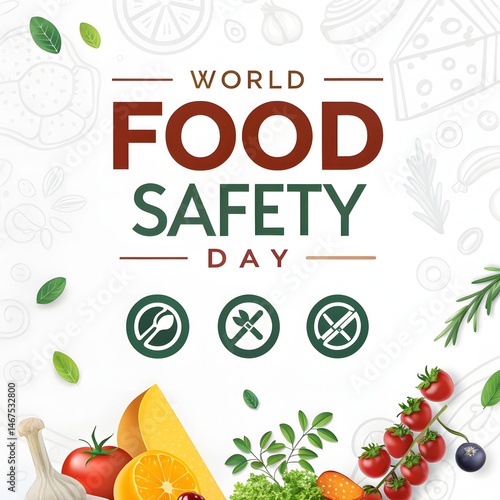 World Food Safety Day Template – Clean and Informative Awareness Design