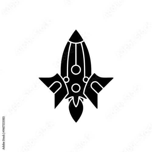 creative details Missile icon Vector Illustration