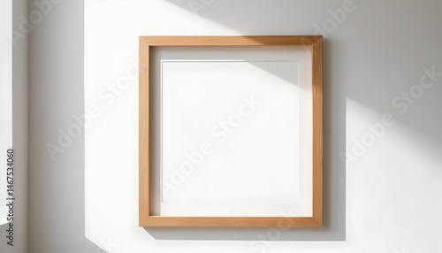 empty picture frame on wall