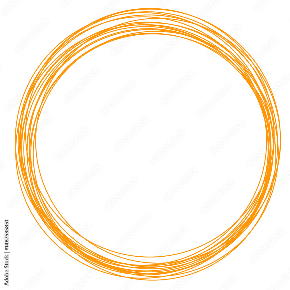 Circle Line Marking Illustration Doodle Highlights That Can Be Used For Sticker, Icon, Decorative, etc. | Marker circle with orange color Circle Line Marking Illustration Doodle Highlights That Can Be Used For Sticker, Icon, Decorative, etc. | Marker circle with orange color