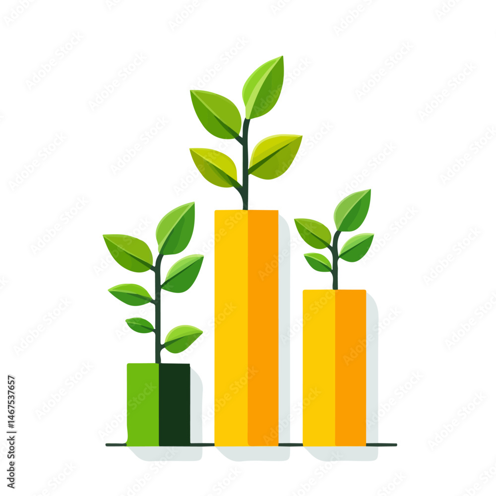 Growth Chart On Wall Flat vector, minimalist design, isolated on a white background. Growth Chart On Wall Flat vector, minimalist design, isolated on a white background.