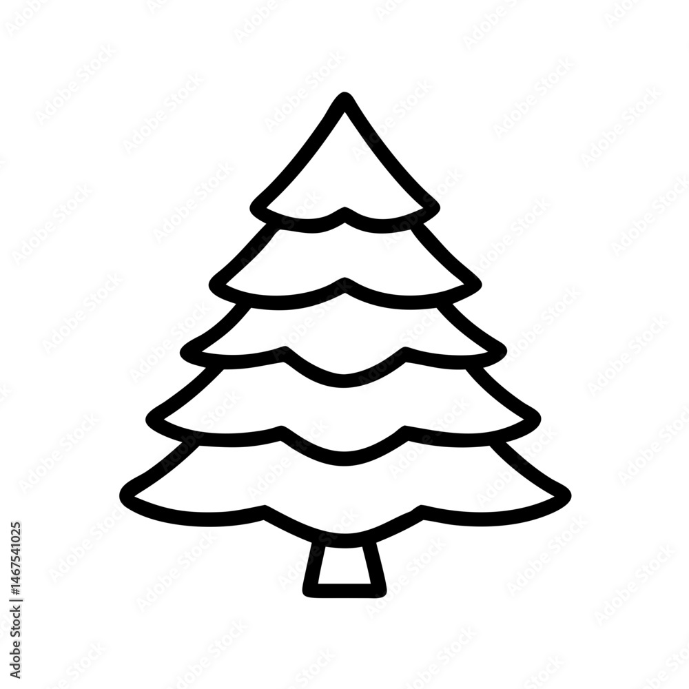 layered fir on transparent background for web and graphic design layered fir on transparent background for web and graphic design