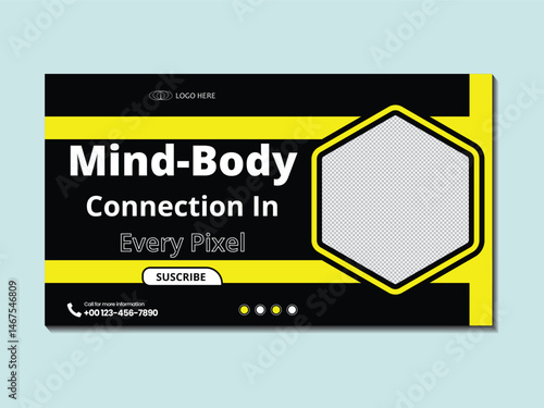 Fitness Lifestyle YouTube Thumbnail Design for Vloggers
