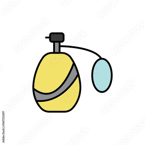 Vintage Perfume Bottle Icon for Retro Elegance.