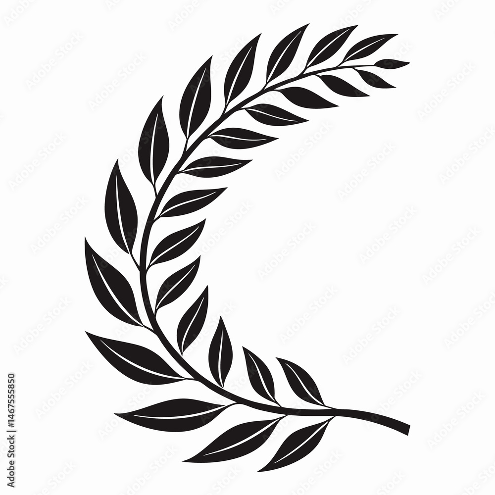 Obraz premium Elegant Laurel Wreath for Awards and Celebrations