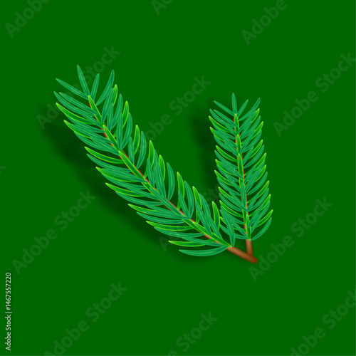 fern leaf background vectot illustration