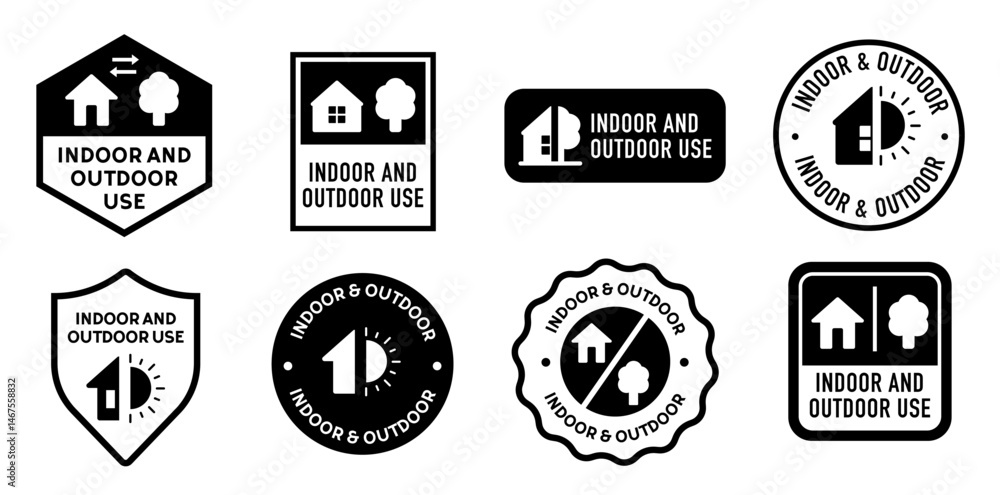 Obraz premium Indoor and outdoor use vector icon