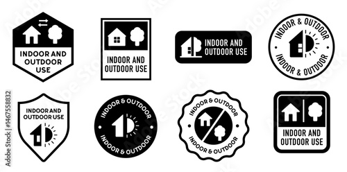 Indoor and outdoor use vector icon