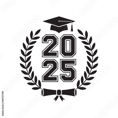 Graduation Day 2025 Vector Art & Illustration