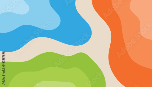 wavy melted color line retro background