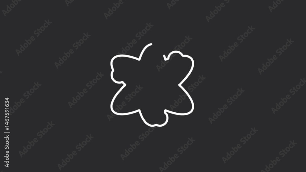 Medical Atom Structure Icon Animation | Scientific Health Symbol | 4K Lineal Black Background Medical Atom Structure Icon Animation | Scientific Health Symbol | 4K Lineal Black Background