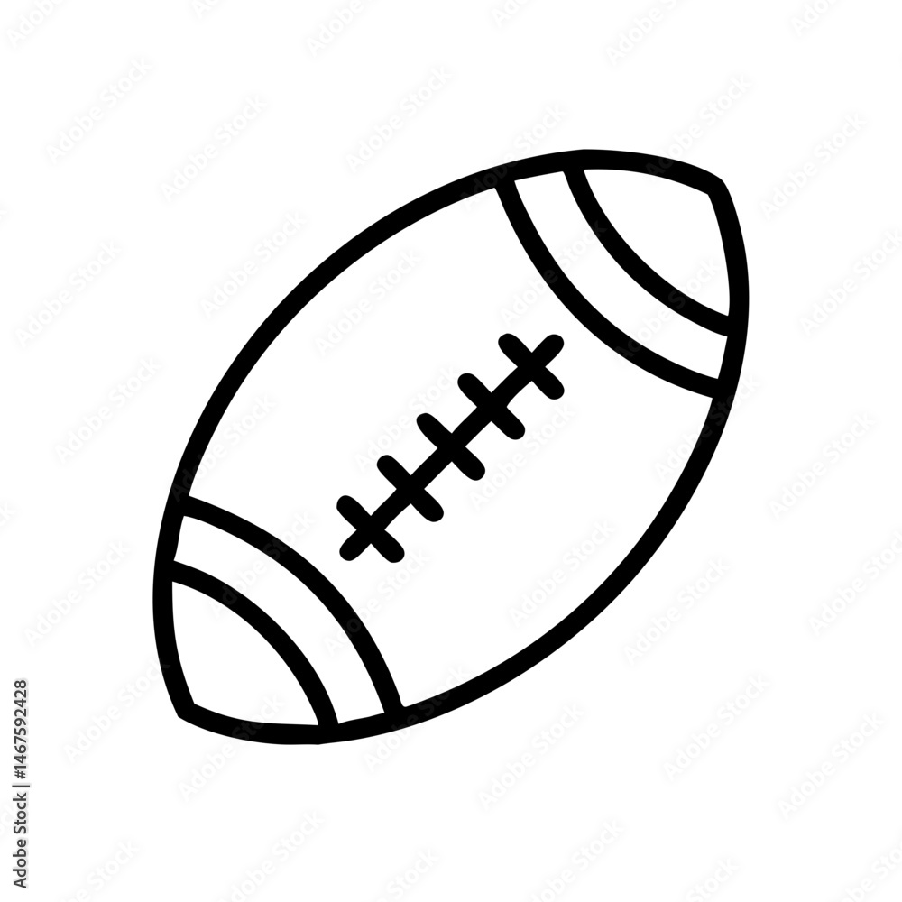 rugby ball on transparent background for web and graphic design rugby ball on transparent background for web and graphic design