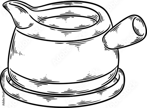Herbal Tea Mug Hand Drawn