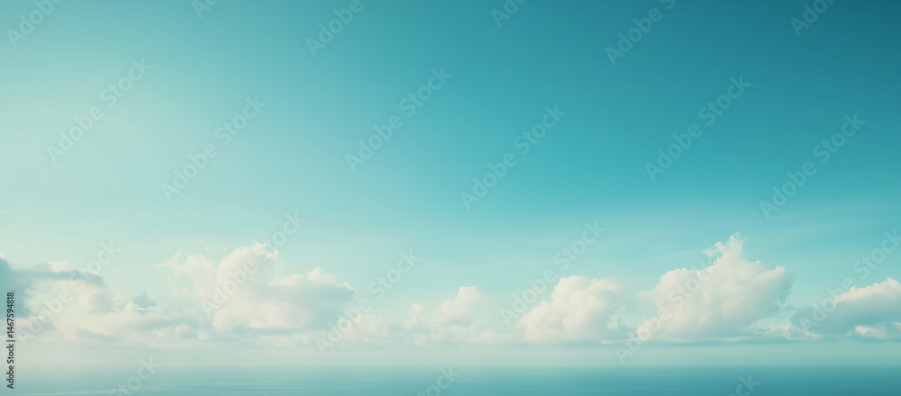 Obraz premium Beautiful sky with a light blue color
