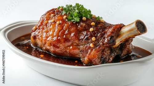 Imperial-style pork knuckle, tender and glistening