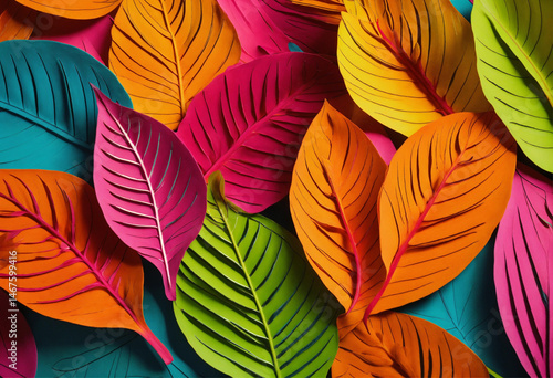 Wallpaper Mural autumn leaves background Torontodigital.ca