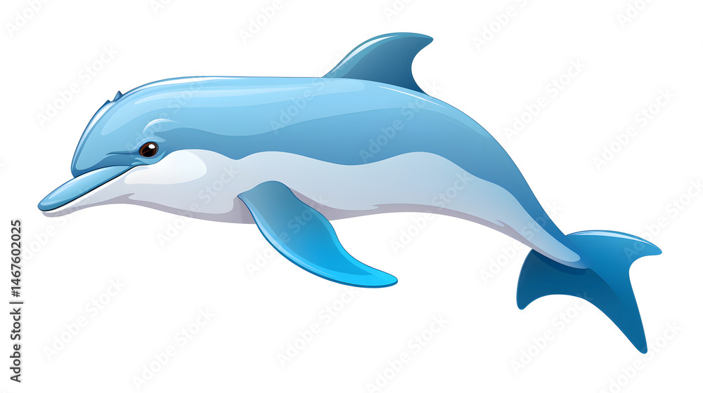 Professional Creative Harbor Porpoise cartoon vector illustration for digital marketing campaigns