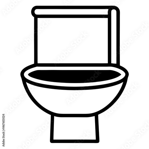 toilet bowl isolated