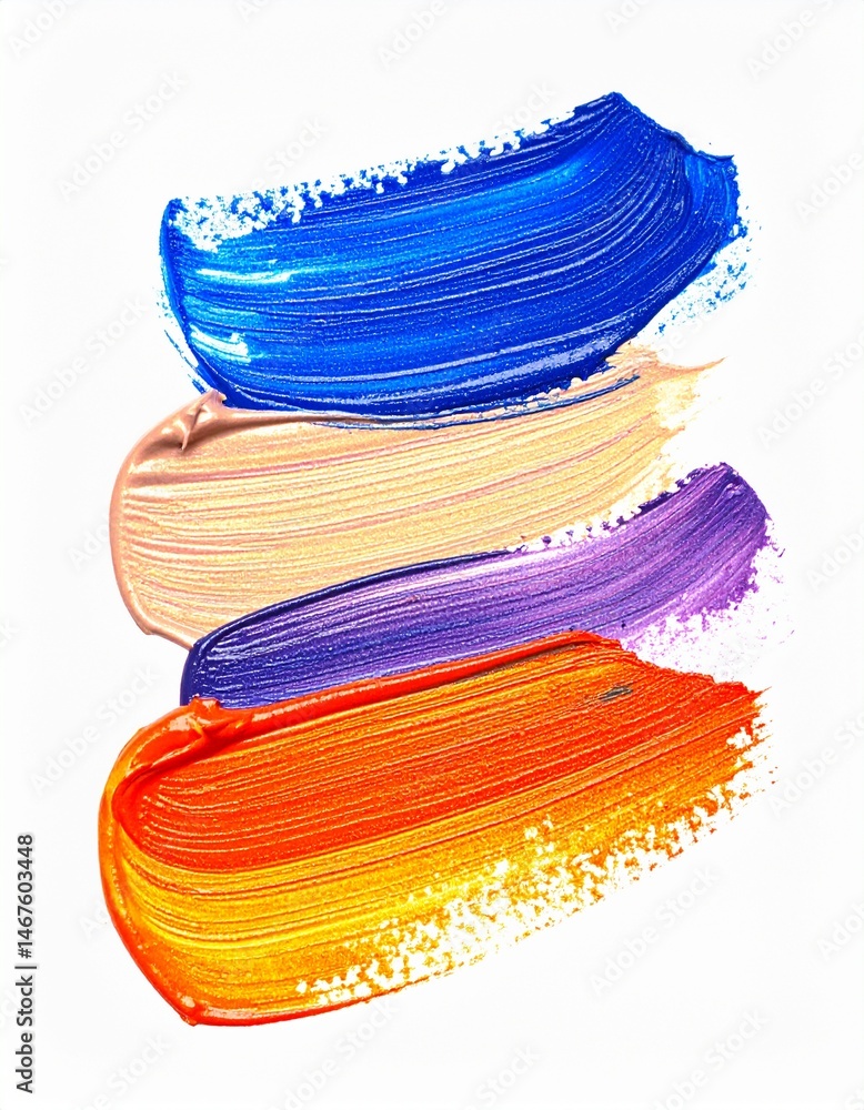 Brush stroke on white background Brush stroke on white background