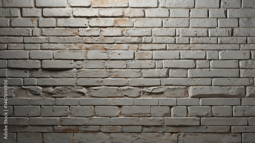 Obraz premium Aged White Brick Wall Background Texture