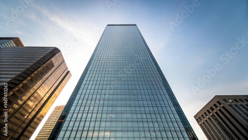 Modern office tower reflecting innovation in tech hub district