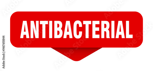 antibacterial sticker. antibacterial sign on transparent background