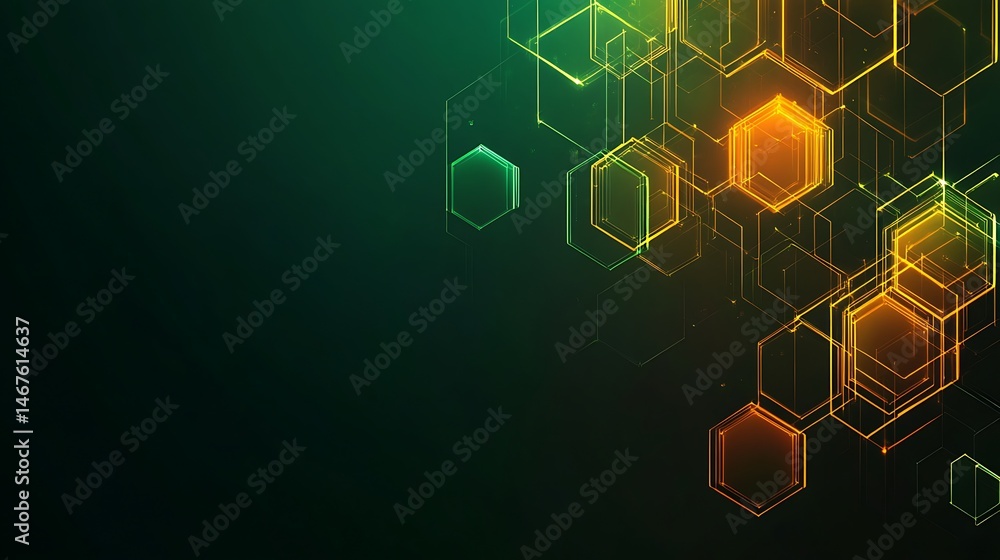 Fototapeta premium Abstract Hexagon Pattern