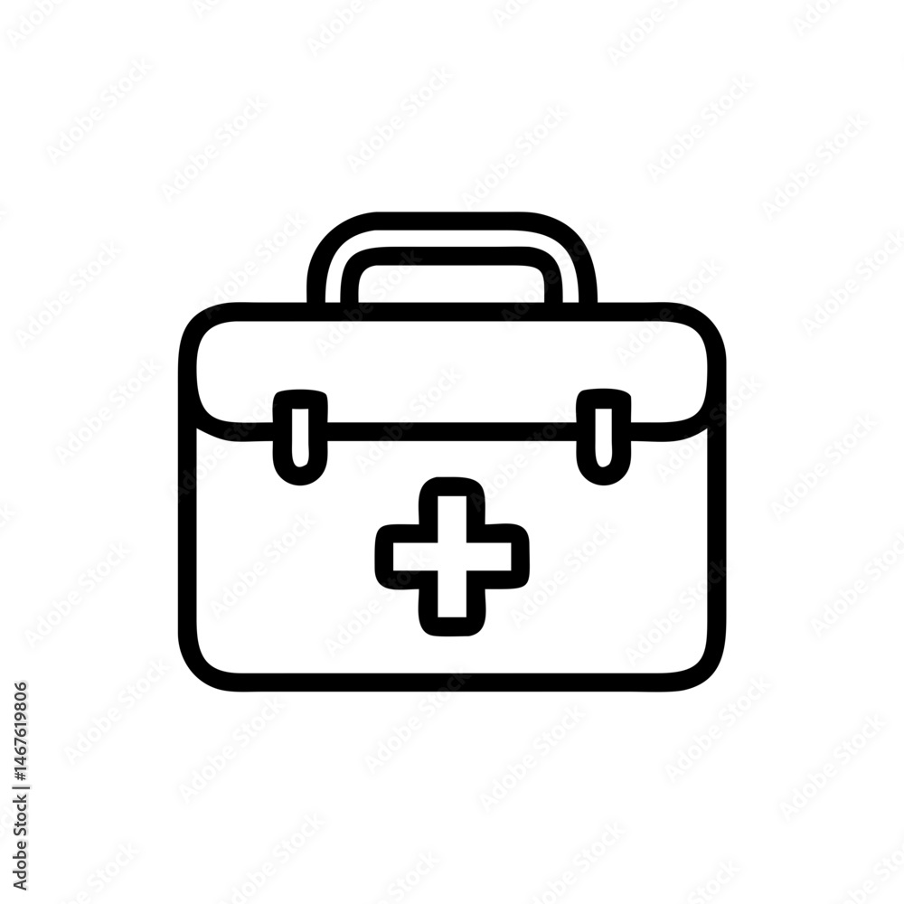 Icon of a doctorchest / first aid kit Icon of a doctorchest / first aid kit