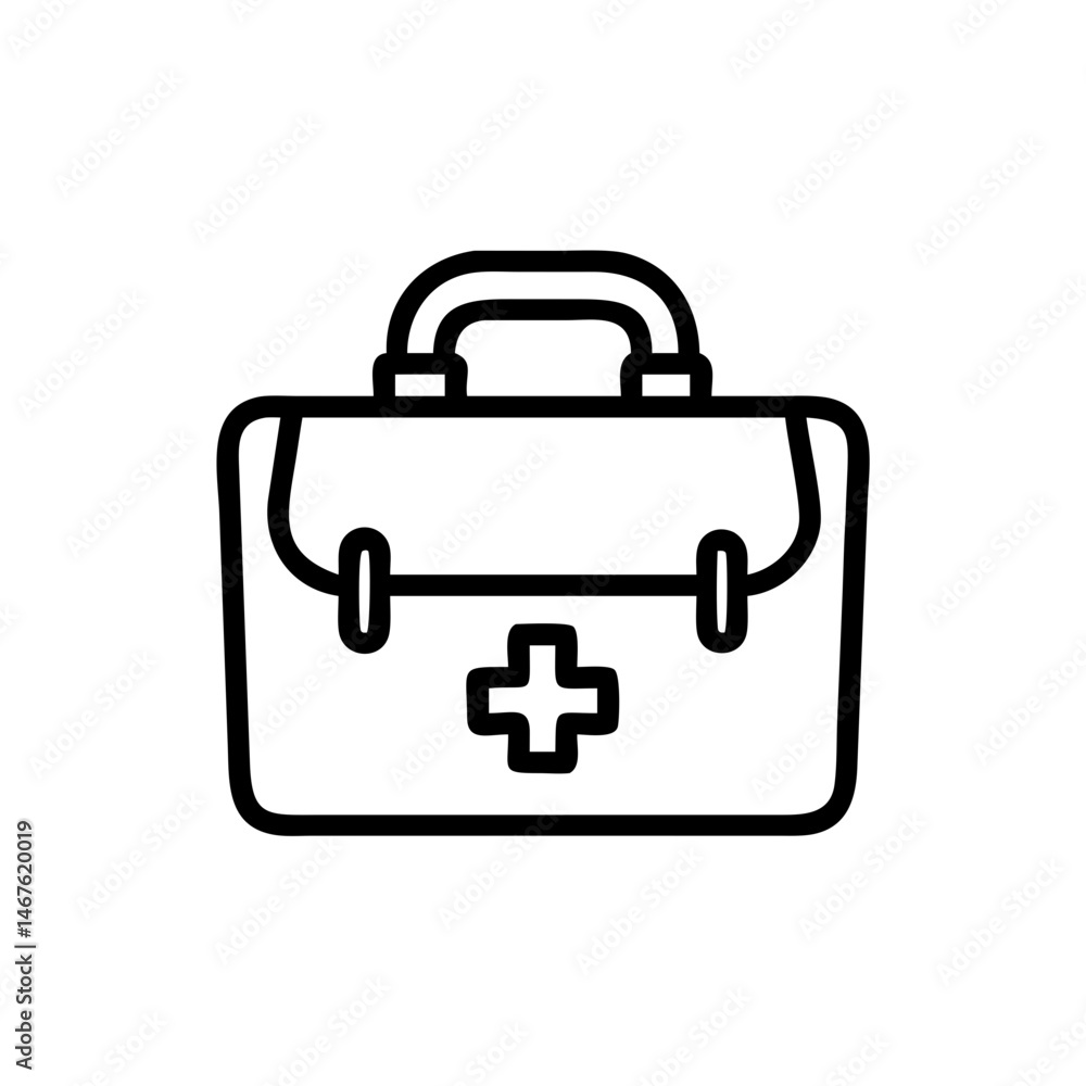Icon of a doctorchest / first aid kit Icon of a doctorchest / first aid kit