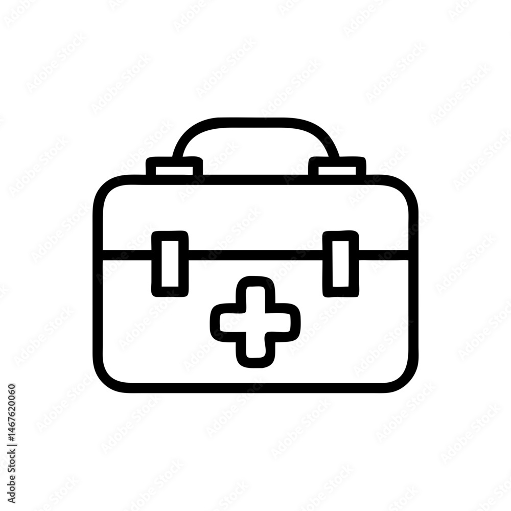 Icon of a doctorchest / first aid kit Icon of a doctorchest / first aid kit
