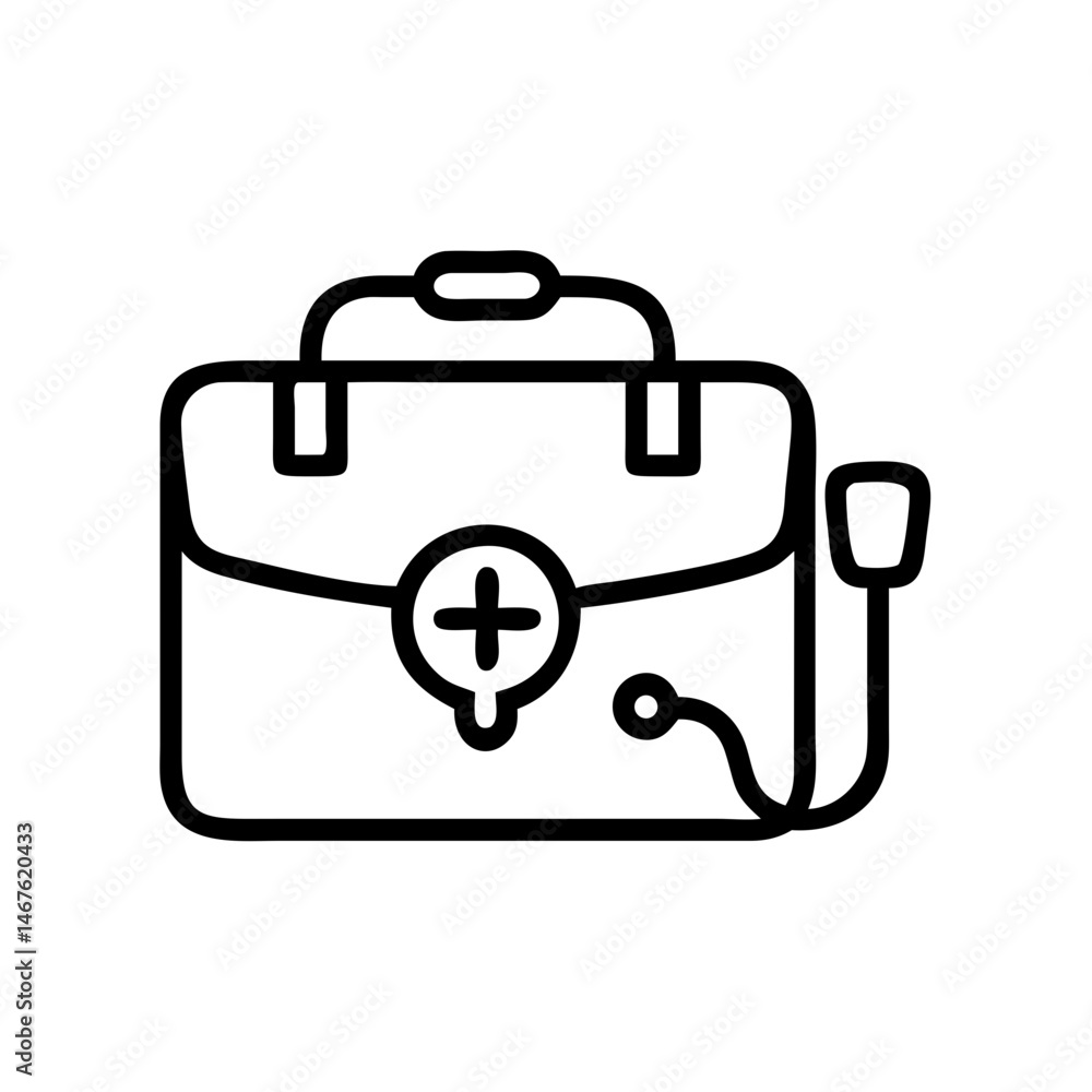 Icon of a doctorchest / first aid kit Icon of a doctorchest / first aid kit