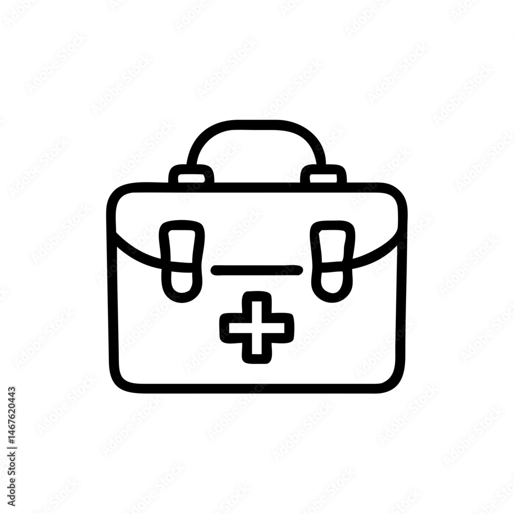 Icon of a doctorchest / first aid kit Icon of a doctorchest / first aid kit
