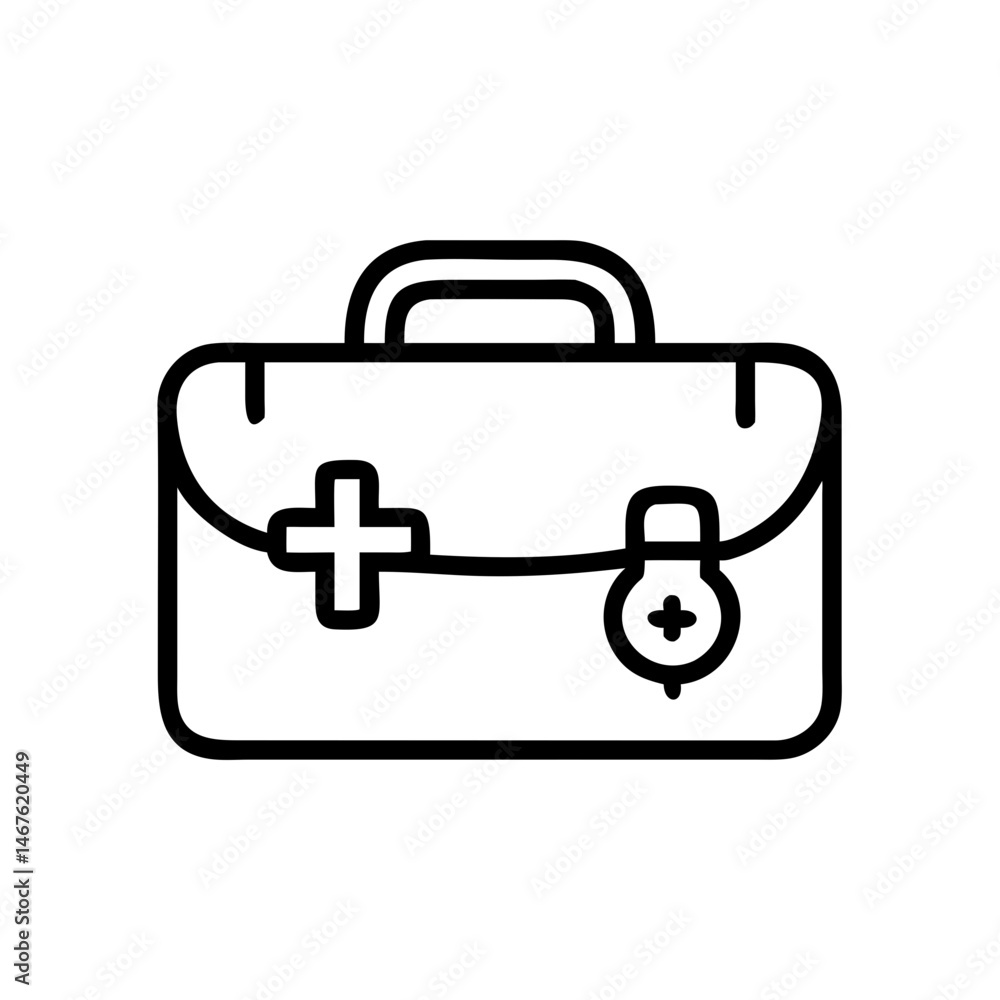Icon of a doctorchest / first aid kit Icon of a doctorchest / first aid kit