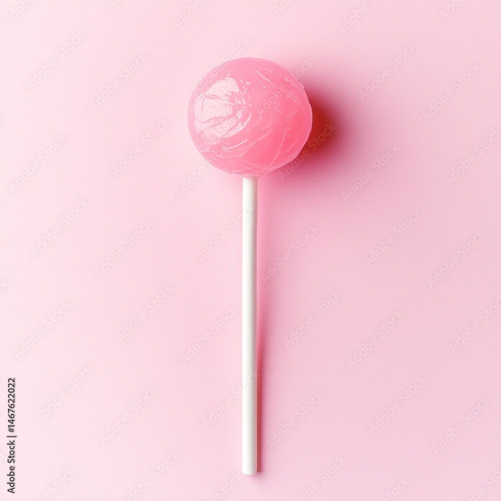 Pink lollipop on a stick (3) Pink lollipop on a stick (3)