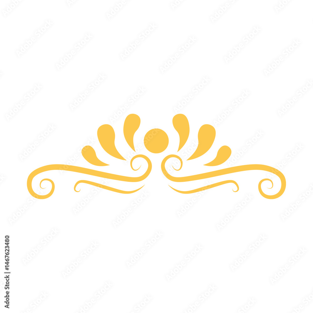 Fototapeta premium Vintage swirl ornament. Vector