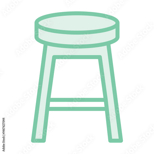 Counter Stool duotone line icon, vector, pixel perfect, illustrator file 
