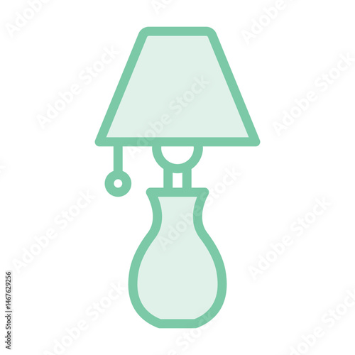 Light Lamp duotone line icon, vector, pixel perfect, illustrator file
