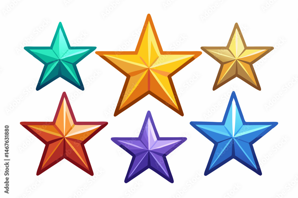 star icon set with white background star icon set with white background